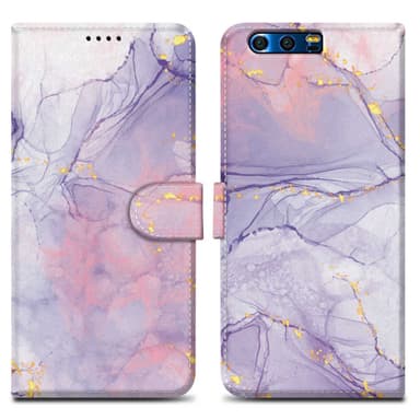 Honor 9 Suojakuori Lompakkokotelo (Violetti)