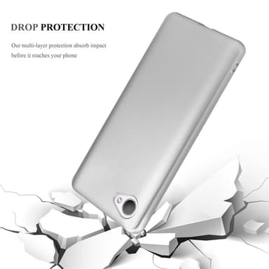 HTC Desire 12 Suojakuori Kotelo (Hopea)