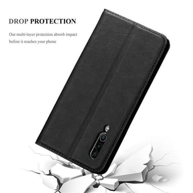 MEIZU 16Xs Suojakuori Lompakkokotelo (Musta)