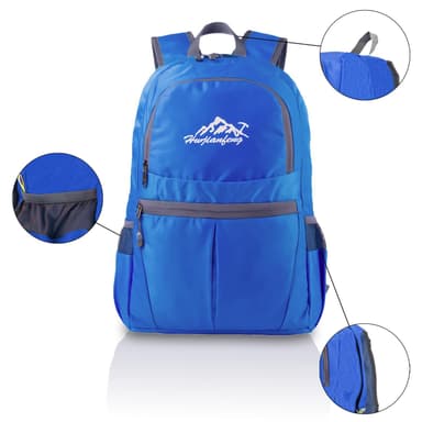 Taitettava reppu 36L Unisex vedenpitävä (sininen)