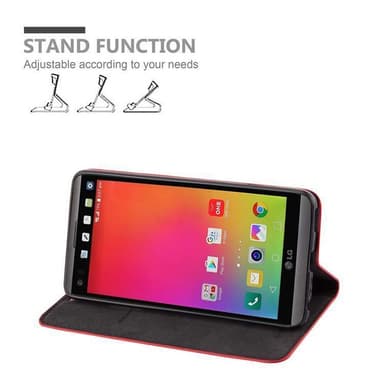 LG V20 Suojakuori Lompakkokotelo (Punainen)