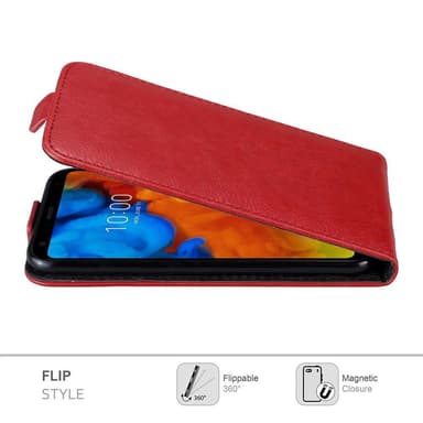 LG Q STYLUS Suojakuori Lompakkokotelo (Punainen)