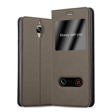 Lompakkokotelo OnePlus 3 / 3T Case (Ruskea)
