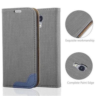 Lompakkokotelo Samsung Galaxy S4 Suojakuori (harmaa)