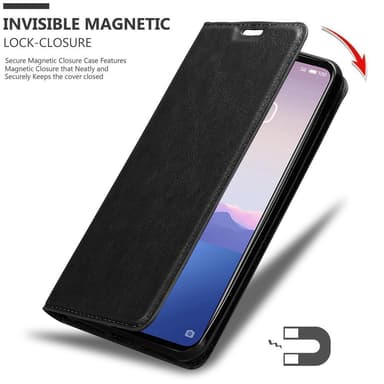 MEIZU 16Xs Suojakuori Lompakkokotelo (Musta)