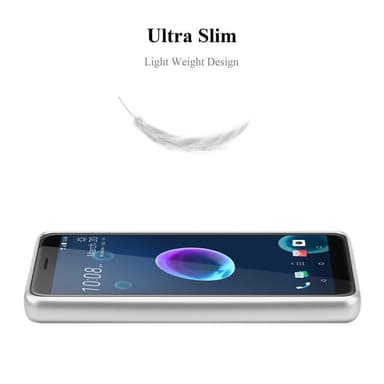 HTC Desire 12 Suojakuori Kotelo (Hopea)