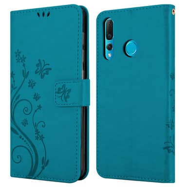 Huawei NOVA 4 Suojakuori Lompakkokotelo (Sininen)