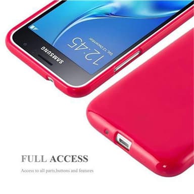 Samsung Galaxy J1 2015 Suojakuori Kotelo (Punainen)