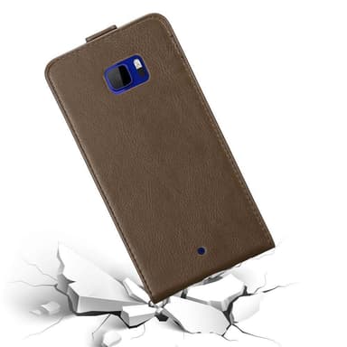 HTC U ULTRA Suojakuori Lompakkokotelo (Ruskea)