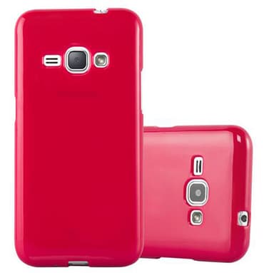 Samsung Galaxy J1 2015 Suojakuori Kotelo (Punainen)