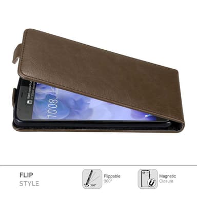 HTC U ULTRA Suojakuori Lompakkokotelo (Ruskea)