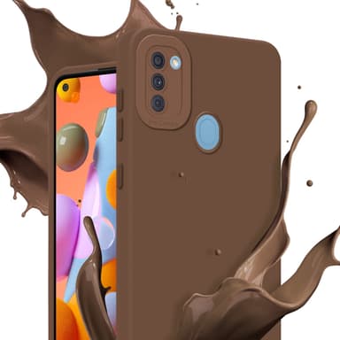 Samsung Galaxy A11 / M11 Suojakuori Kotelo (Ruskea)