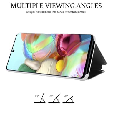 Suojakuori Samsung Galaxy A71 4G Lompakkokotelo (Hopea)
