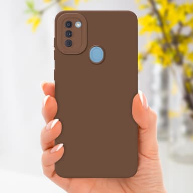 Samsung Galaxy A11 / M11 Suojakuori Kotelo (Ruskea)