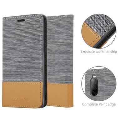 Sony Xperia 10 II Suojakuori Lompakkokotelo (harmaa)
