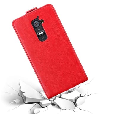 LG G2 Suojakuori Lompakkokotelo (Punainen)