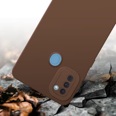 Samsung Galaxy A11 / M11 Suojakuori Kotelo (Ruskea)