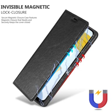 Realme C21 Suojakuori Lompakkokotelo (Musta)