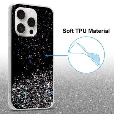 iPhone 15 PRO Suojakuori Kotelo (Musta)