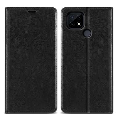 Realme C21 Suojakuori Lompakkokotelo (Musta)