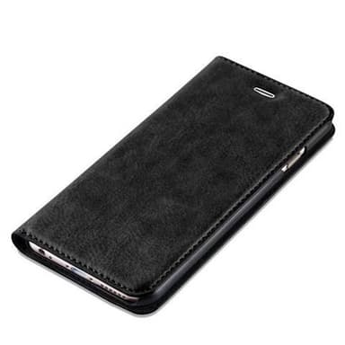 iPhone 6 / 6S Suojakuori Lompakkokotelo (Musta)