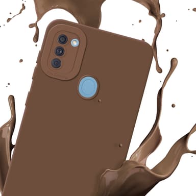 Samsung Galaxy A11 / M11 Suojakuori Kotelo (Ruskea)