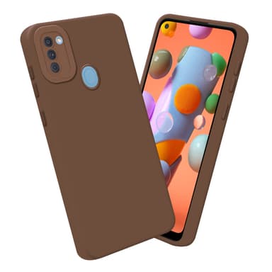 Samsung Galaxy A11 / M11 Suojakuori Kotelo (Ruskea)