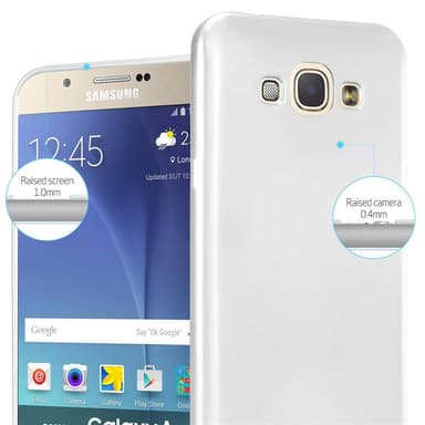 Samsung Galaxy A8 2015 Suojakuori Kotelo (Hopea)