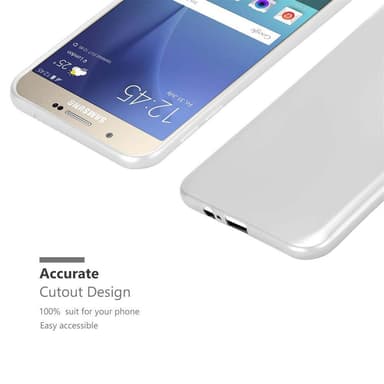 Samsung Galaxy A8 2015 Suojakuori Kotelo (Hopea)