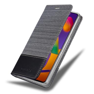 Samsung Galaxy M31s Suojakuori Lompakkokotelo (harmaa)