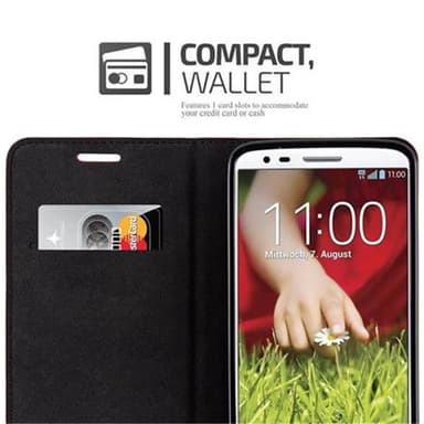 LG G2 Suojakuori Lompakkokotelo (Punainen)
