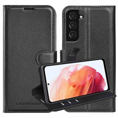 Samsung Galaxy S21 5G Suojakuori Lompakkokotelo (Musta)