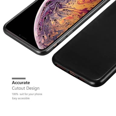 iPhone XS MAX Suojakuori Kotelo (Musta)