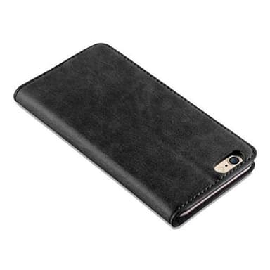 iPhone 6 / 6S Suojakuori Lompakkokotelo (Musta)