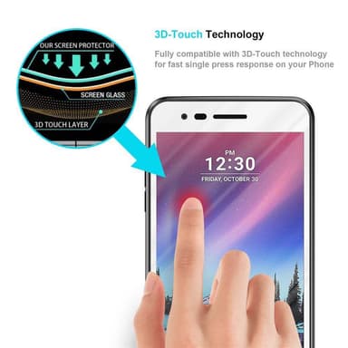 LG K4 2017 Suojakalvo Karkaistu lasi Näytönsuoja
