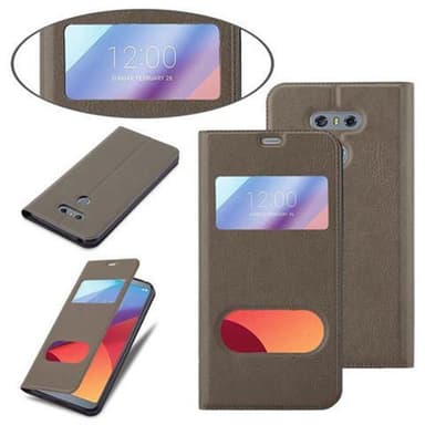 Lompakkokotelo LG G6 Case (Ruskea)
