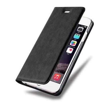 iPhone 6 / 6S Suojakuori Lompakkokotelo (Musta)
