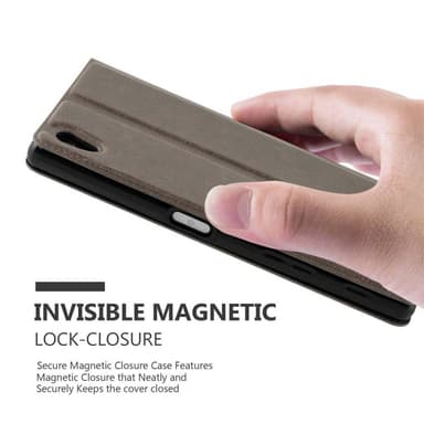 Lompakkokotelo Sony Xperia Z5 PREMIUM Case (Ruskea)