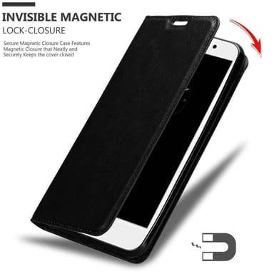 Huawei Enjoy 7 PLUS Suojakuori Lompakkokotelo (Musta)