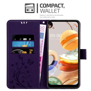 LG K61 Suojakuori Lompakkokotelo (Violetti)