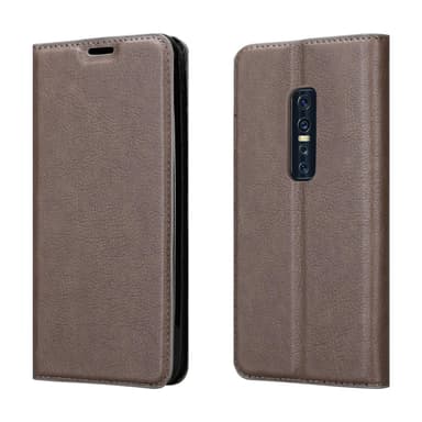 Vivo V17 PRO Suojakuori Lompakkokotelo (Ruskea)