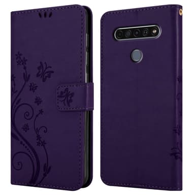 LG K61 Suojakuori Lompakkokotelo (Violetti)