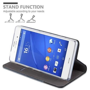 Sony Xperia Z3 Suojakuori Lompakkokotelo (Sininen)