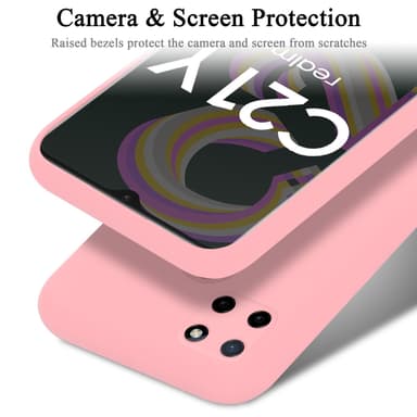 Realme C21Y / C25Y Suojakuori Kotelo (Vaaleanpunainen)