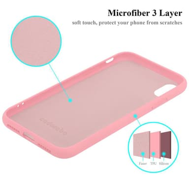 iPhone XR Suojakuori Kotelo Case (Vaaleanpunainen)