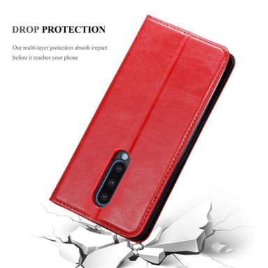 OnePlus 8 Suojakuori Lompakkokotelo (Punainen)