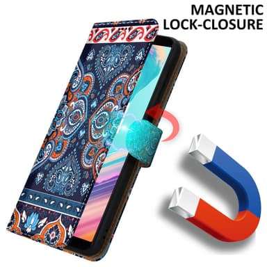 OnePlus 5T Suojakuori Lompakkokotelo (Sininen)