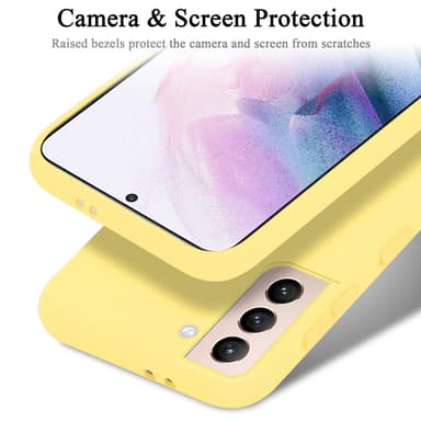 Samsung Galaxy S21 PLUS Suojakuori Kotelo (Keltainen)