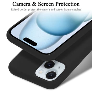 iPhone 15 PLUS Suojakuori Kotelo Case (Musta)