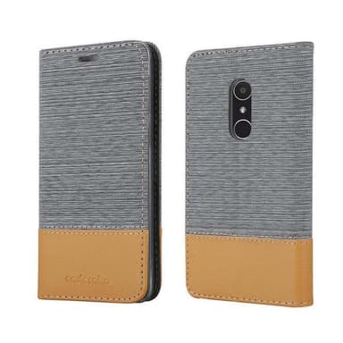 Alcatel 3 2018 Suojakuori Lompakkokotelo (harmaa)